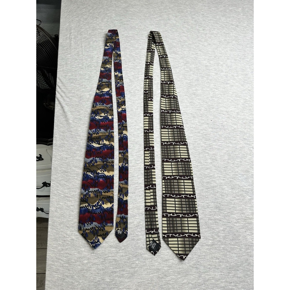 Lot Of 2 VTG  Grateful Dead Silk Tie First/Second Set‎